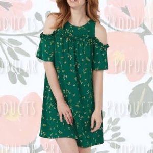 LC Lauren Conrad | Ruffle Cold-Shoulder Dress